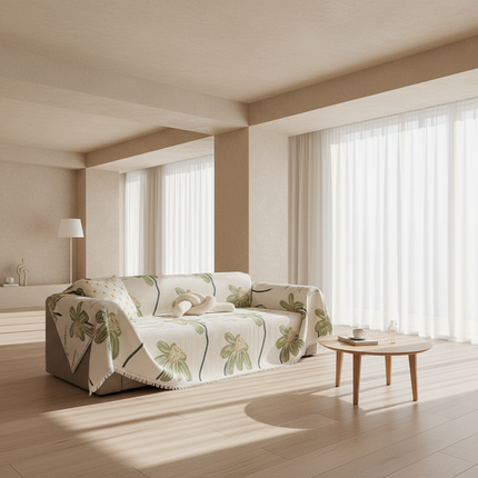 Sofa Cover Waffle Cushion Non-slip Cover Cloth