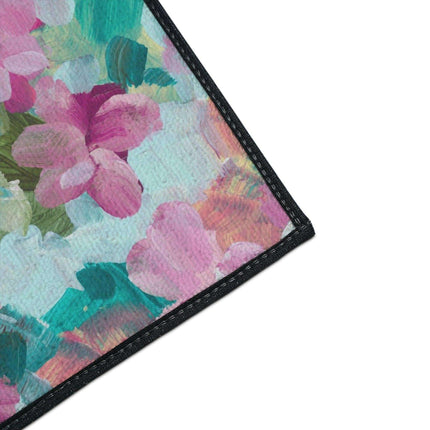 Elegant Floral Non-Slip Area Rug for Modern Home Elegance