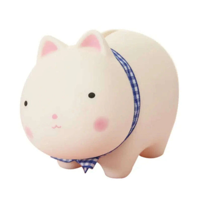 Adorable Cartoon Cow Coin Bank - Cute Vinyl Money Box for Kids - Fun Savings Jar