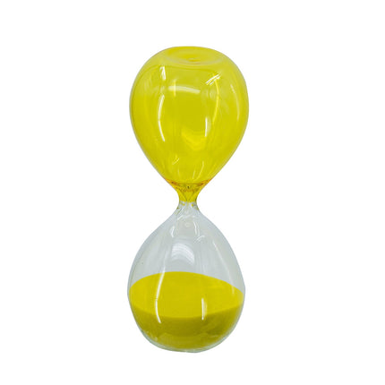 Room & Decor 5x14" Hourglass Timer - 60 Min, Yellow Glass Design