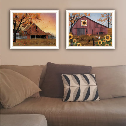 Billy Jacobs 2-Piece Apple Picking Time Wall Art Set - Sunflower Desig