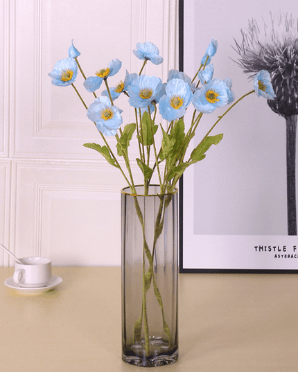 Lifelike Poppy Silk Floral Arrangement