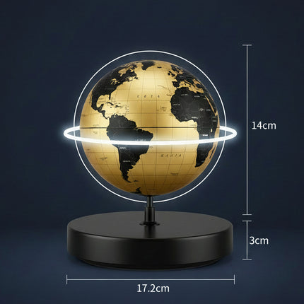 Très Elite Magnetic Levitation Globe with LED Night Light & 360° Rotat