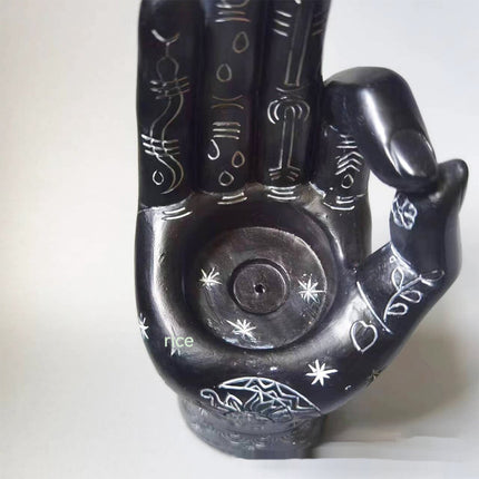 Handprint Palm Candle Holder And Incense Burner Resin Handmade
