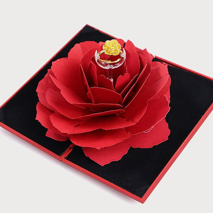 Rotating rose ring box