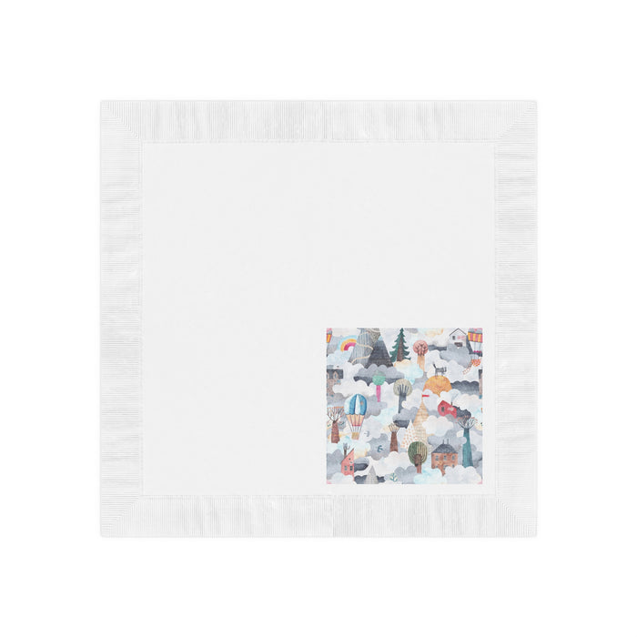 Luxurious White Coined Napkins: Exquisite Elegance for Tailored Occasions