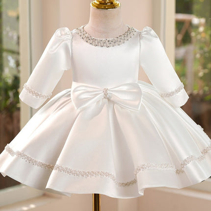 Peekaboo Studio Birthday Princess White Tutu Dress with Sparkling Acce