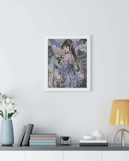 Sustainable Anime Girl Framed Wall Art: Enhance Your Space with Eco-Conscious Design
