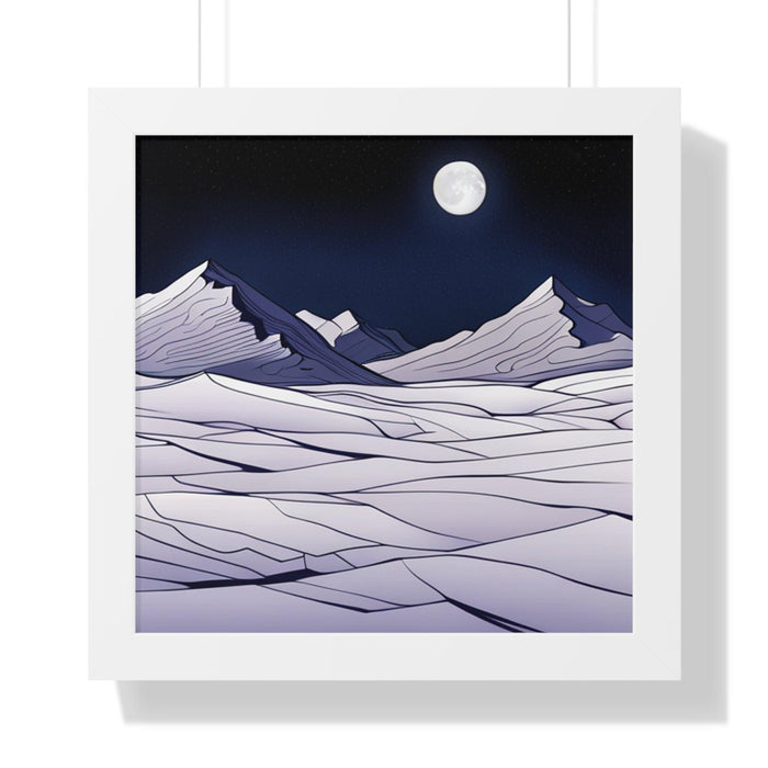 Moonlit Sky Sustainable Framed Poster