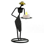 Single handed ceremonial black stripe with candle light