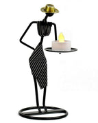 Single handed ceremonial black stripe with candle light