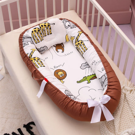 Peekaboo Studio Cotton Crib Bed - Soft & Breathable for Ultimate Comfo