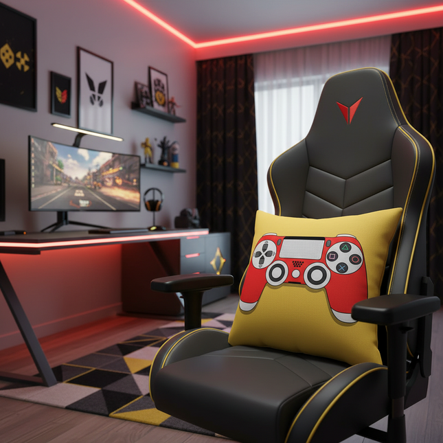 Gamepad Button Printing Car Cushion Cover