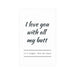 Expressive Matte Art Prints: Infuse Your Space with Love and Elegance