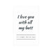 Expressive Love-Filled Matte Posters for Stylish Home Decor