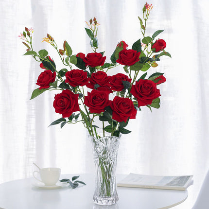 Peekaboo Studio Artificial Rose Flower - Realistic & Long-Lasting Deco