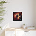 Sleek Black Pinewood Framed Eco-Friendly Matte Canvas Art - Elegant Whispers Collection