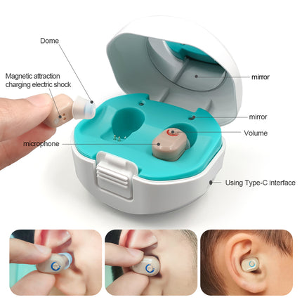 Wireless Invisible In-Ear Sound Amplifier — 16-Hour Battery, 115dB Output, Binaural or Single | Très Elite