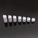 7-Piece Acrylic Ring Display Stand Set with Varying Heights for Jewelry Showcase and Photography