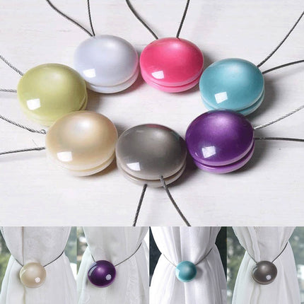Peekaboo Studio Decorative Stainless Steel Curtain Strap Hook - Round