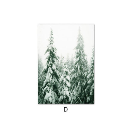 Winter Forest Landscape Mural Art Painting