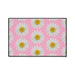 Chic Pink Daisy Personalized Area Rug with Non-Slip Backing - Luxurious Design