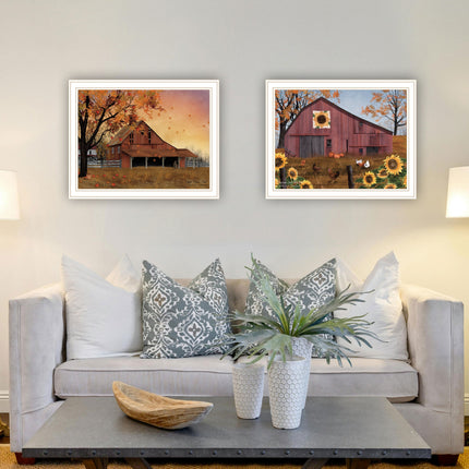 Billy Jacobs 2-Piece Apple Picking Time Wall Art Set - Sunflower Desig