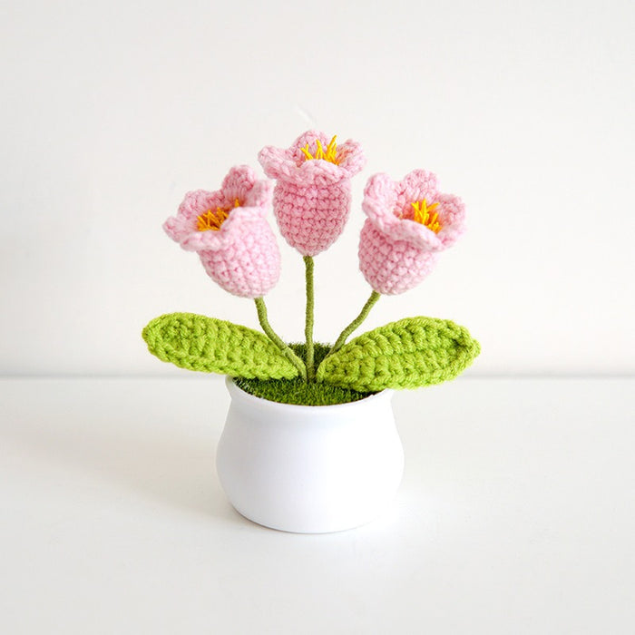 Sunflower Bouquet made of Wool Crocheted in Korean-style for Elegant Home Decor