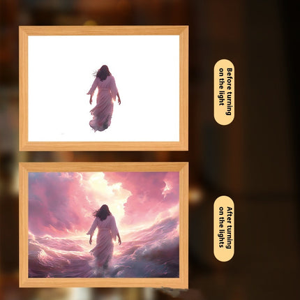 Peekaboo Studio Jesus LED Night Light & Photo Frame - Unique Home Deco
