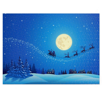 Customizable Family Jigsaw Puzzle Set in Stylish Metal Tin - Made in the USA for Quality Time