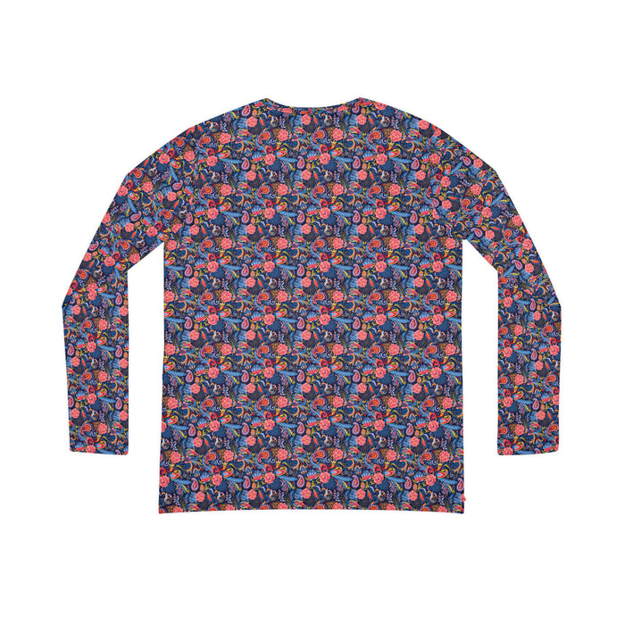 Véronique Paisley Long Sleeve V-neck Shirt for Women - Elegant, Adaptable, and Cozy