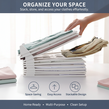 Peekaboo Studio Ezstax Fast Clothes Folding Board - Travel & Organizat