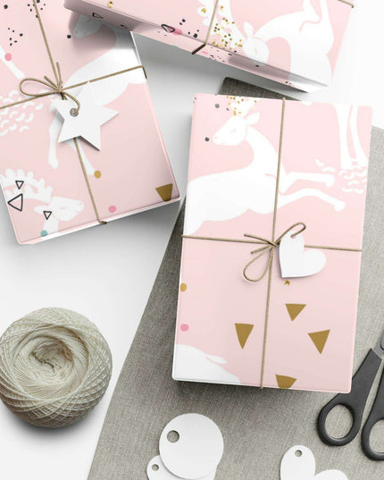 Chic Pink Artisan Gift Wrap Set - Handcrafted in the USA