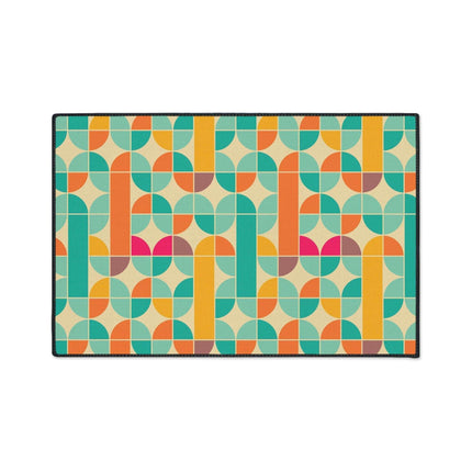 Sophisticated Non-Slip Geometric Polyester Area Rug