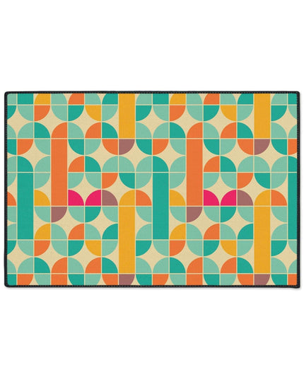 Sophisticated Non-Slip Geometric Polyester Area Rug