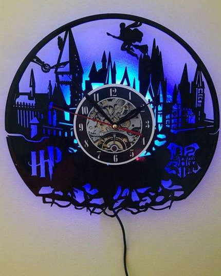 Magical Harry Potter LED Wall Clock with Remote and Glow-in-the-Dark Features