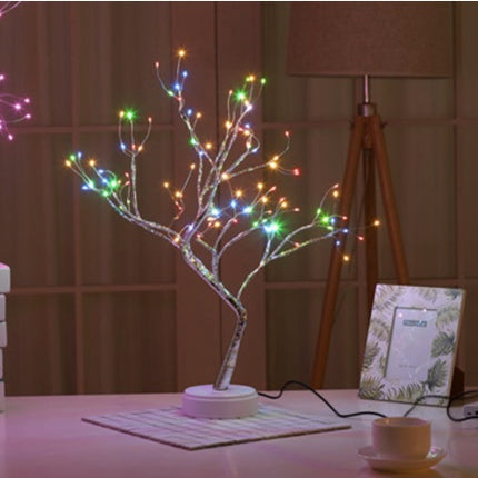 LED Pearl Tree Light USB Touch Night Light With 108 LEDs Christmas Decor