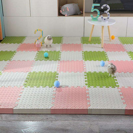 Luxurious Plush EVA Baby Play Mat - Elegant and Spacious Crawling Area for Kids