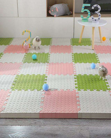 Luxurious Plush EVA Baby Play Mat - Elegant and Spacious Crawling Area for Kids