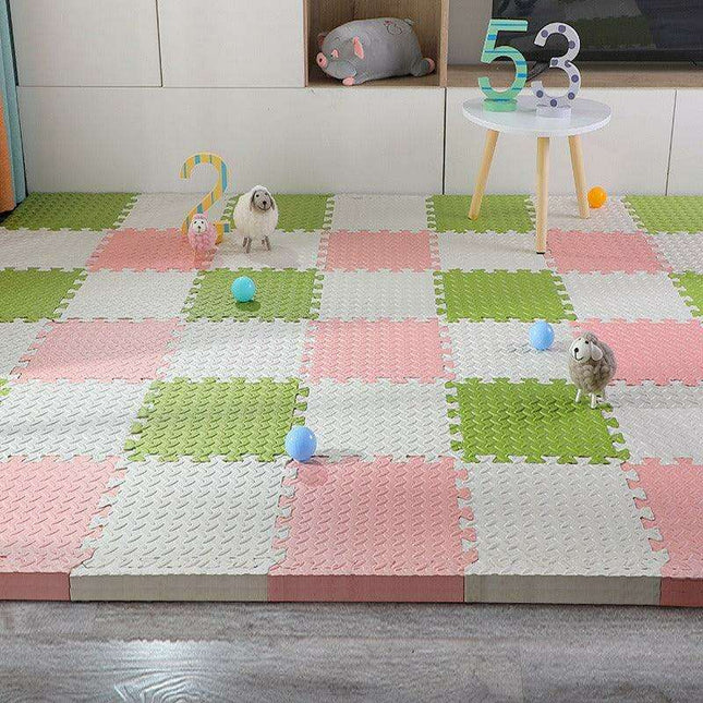 Luxurious Plush EVA Baby Play Mat - Elegant and Spacious Crawling Area for Kids