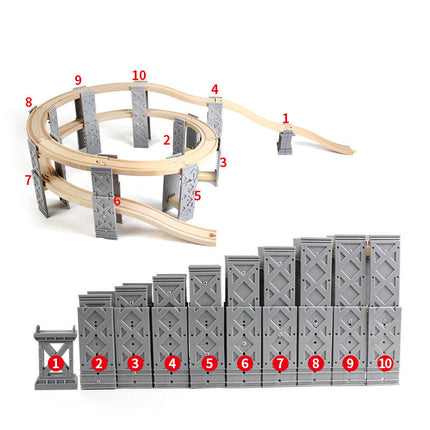 Wooden track accessories small train track toy