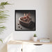 Elegant Valentine Canvas Art - Sustainable Black Pinewood Framed Masterpiece