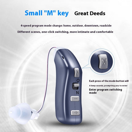 Peekaboo Studio 16-Channel Digital Hearing Aid for Elderly, Adjustable