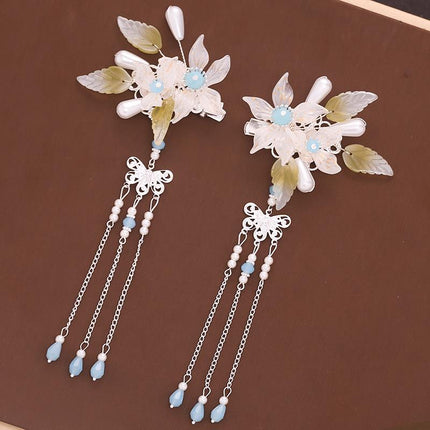 Peekaboo Studio Women's Flower Tassel Hairpin Set - Elegant Accessorie