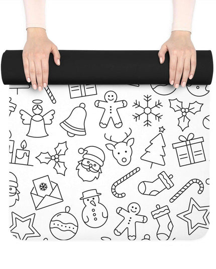 Luxury Festive Yoga Mat with Premium Suede & Non-Slip Grip - Exclusive Design by Maison d'Elite