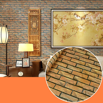 Peekaboo Studio Brick Pattern Waterproof Wallpaper - Durable & Easy to