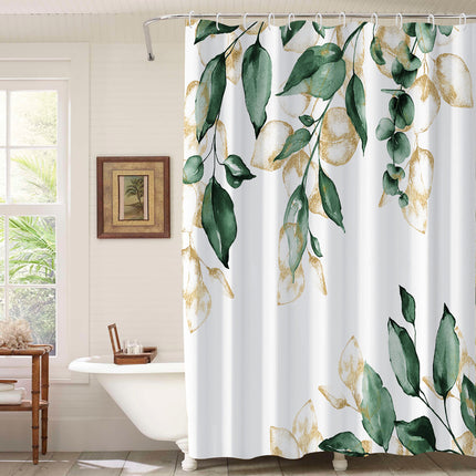 Peekaboo Studio Waterproof 3D Digital Printing Bathroom Curtain, Milde