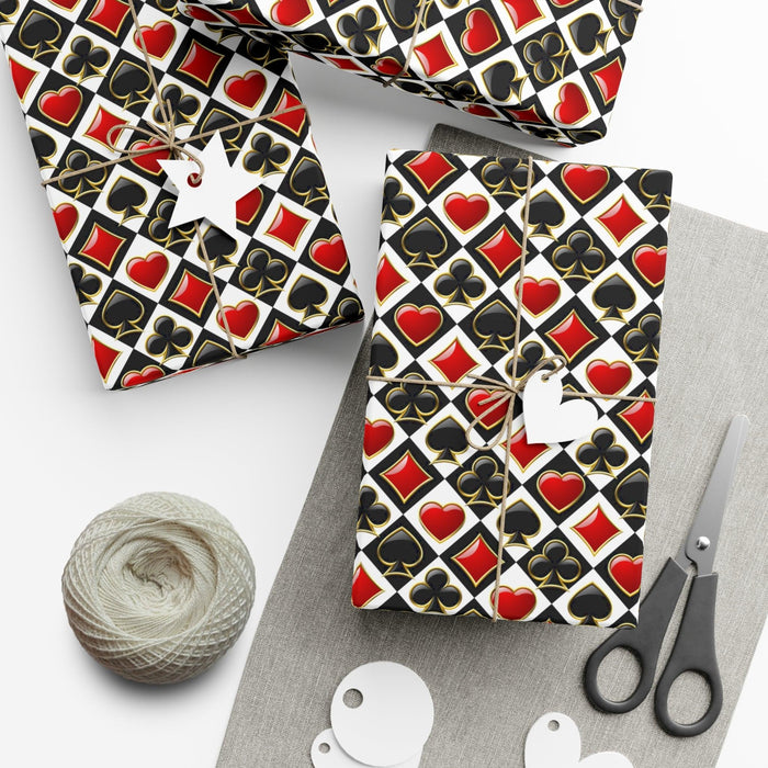 Elegant Personalized Chess Cells Gift Wrap - Artisan Crafted in the USA