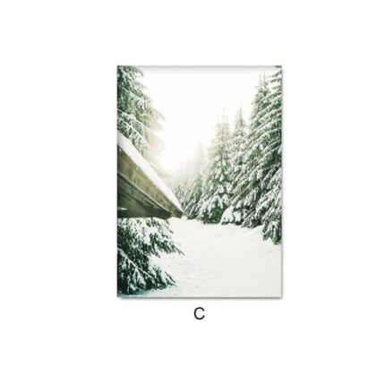 Winter Forest Landscape Mural Art Painting