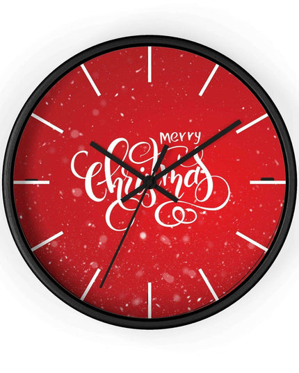 Elegant Holiday Clock with Exquisite Wooden Design by Maison d'Elite